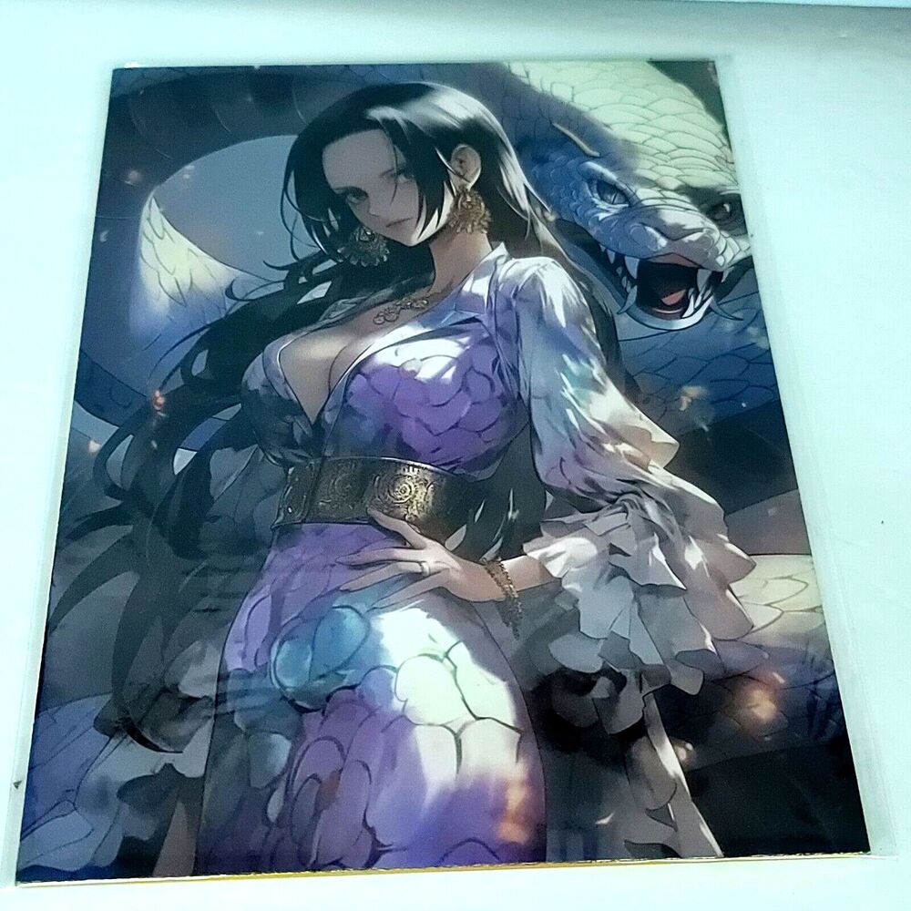 Boa Hancock #024 One Piece Double-sided Art Board Size A4 8" x 11" Waifu Card